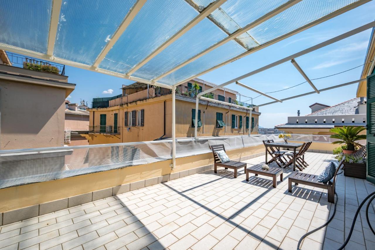 Joivy Penthouse Flat With Terrace Apartment Genoa Bagian luar foto
