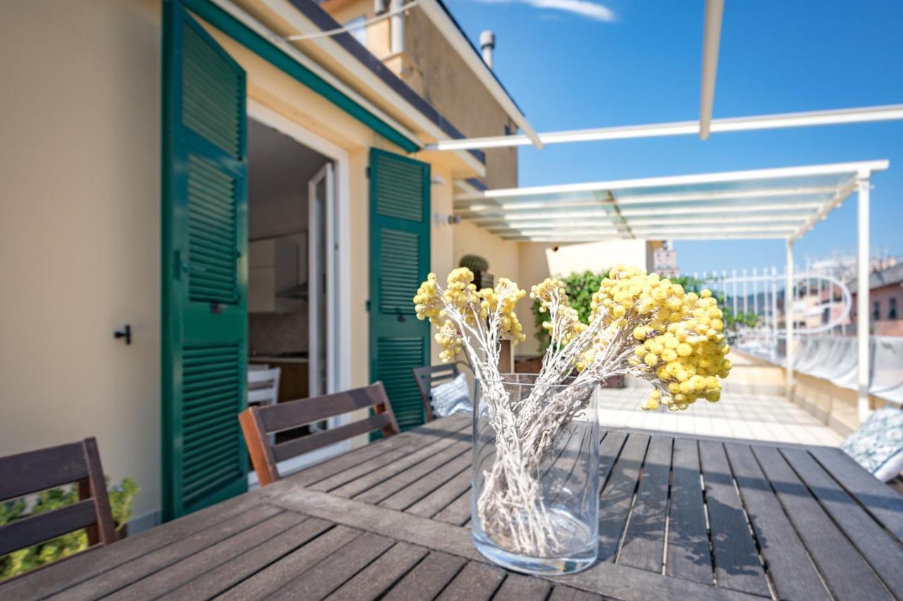 Joivy Penthouse Flat With Terrace Apartment Genoa Bagian luar foto