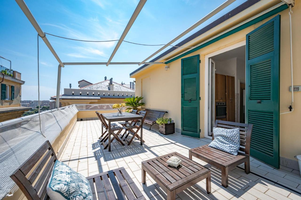 Joivy Penthouse Flat With Terrace Apartment Genoa Bagian luar foto